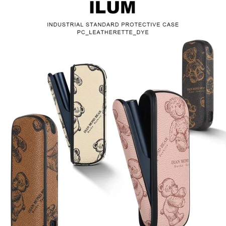 IQOS ILUMA 煙機專屬保護殼：全包 TPU 皮革防摔套，質感皮革與可愛棕熊的完美結合
